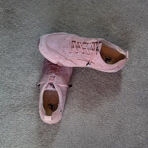 OBECK Pink Women's Suede Sneakers